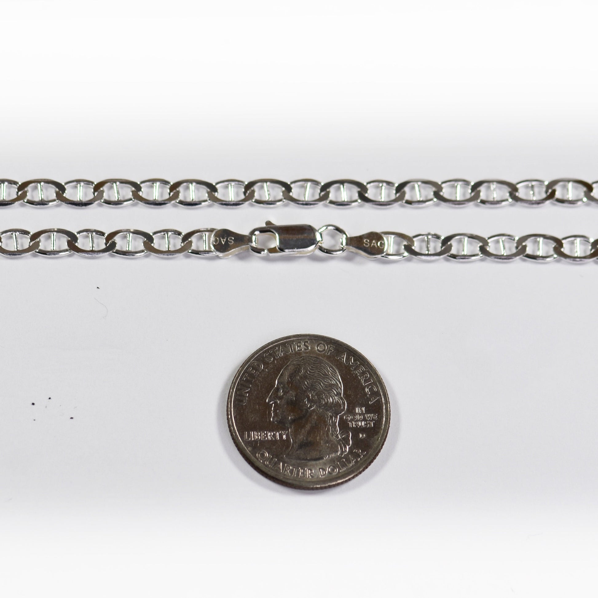 Anchor Mariner Chain 4.5 mm - Sterling Silver