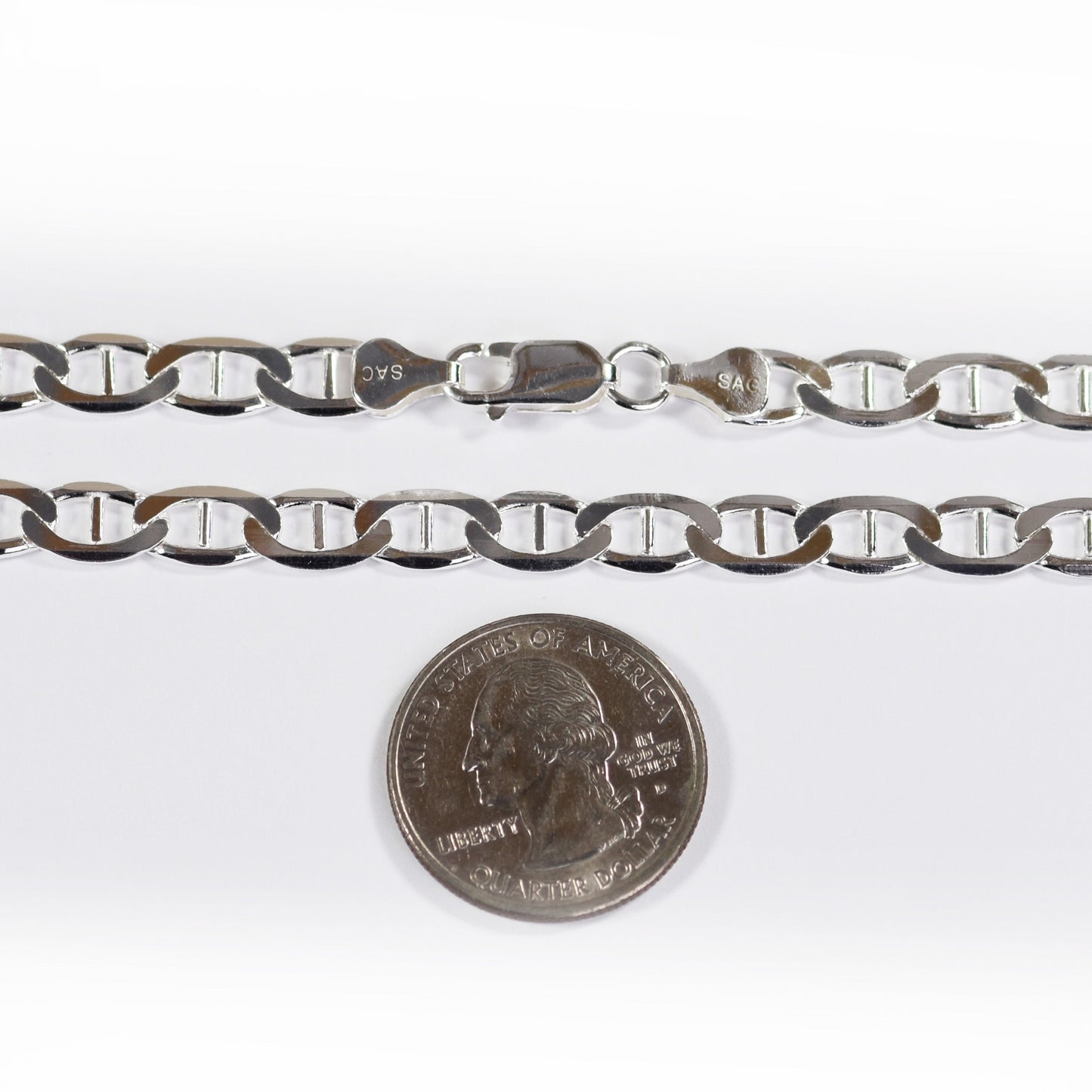 Anchor Mariner Chain 6.4 mm - Sterling Silver