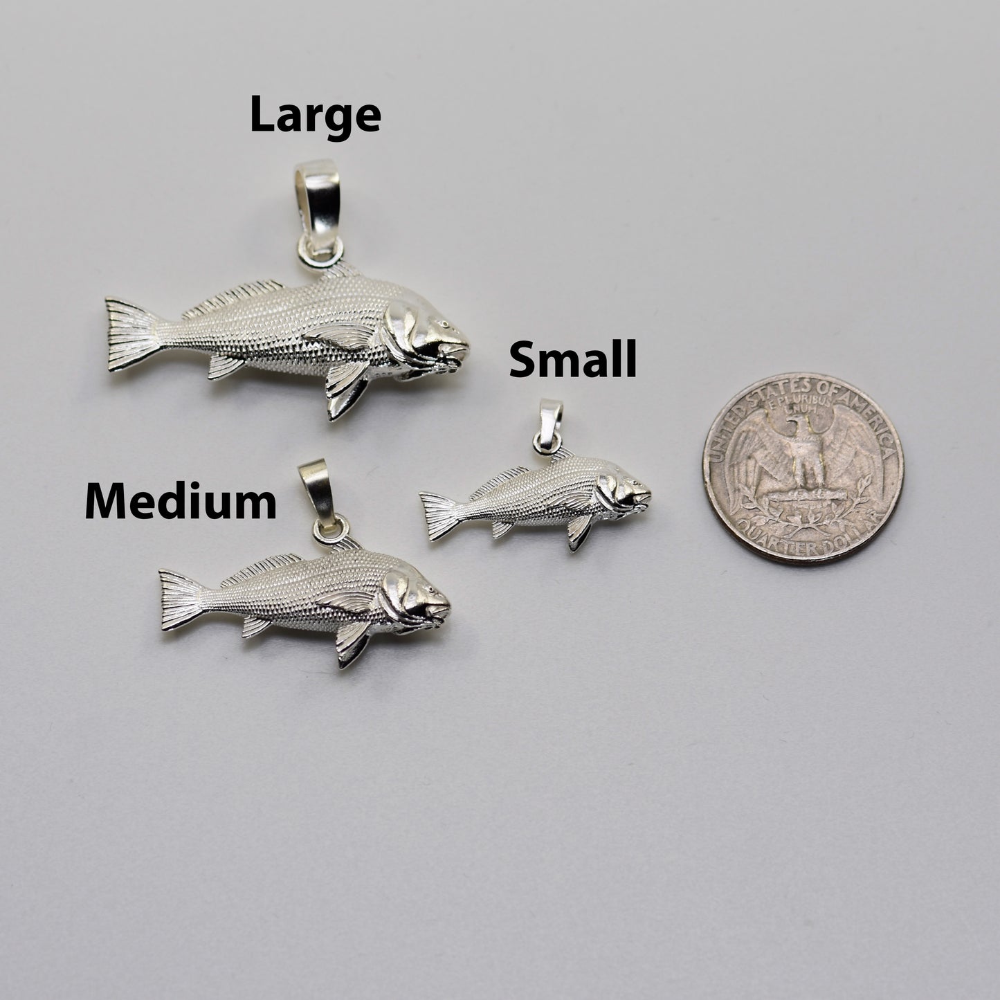 Blackdrum Fish Pendant - Large