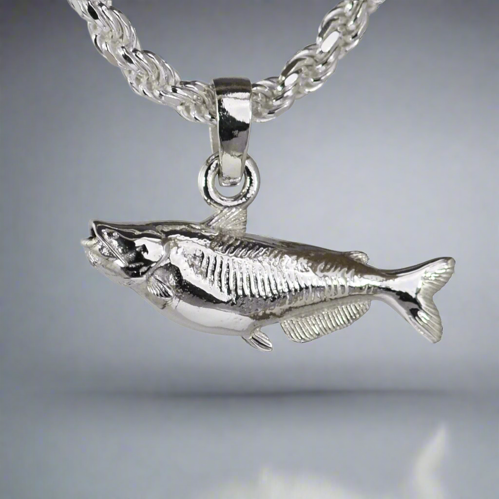 Blue Catfish Pendant - Large