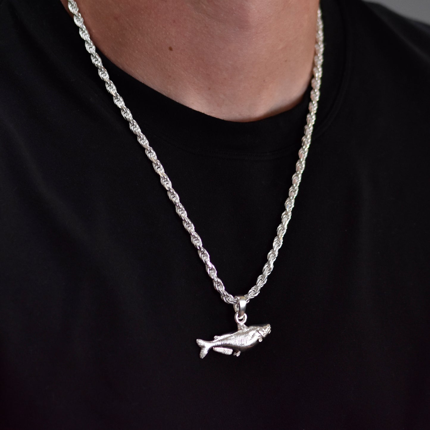 Blue Catfish Pendant - Large