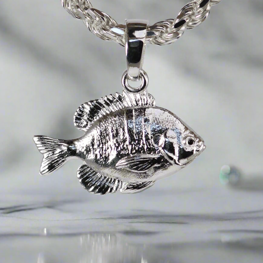 Bluegill Fish Pendant - Large