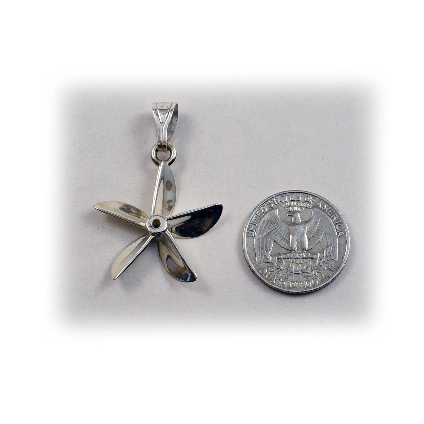 Boat Propeller - Five Blade "straight" Large - Pendant