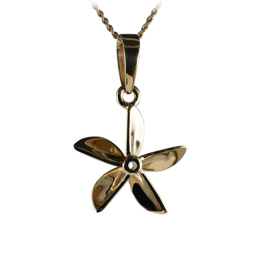 Boat Propeller - Five Blade "straight" Large - Pendant