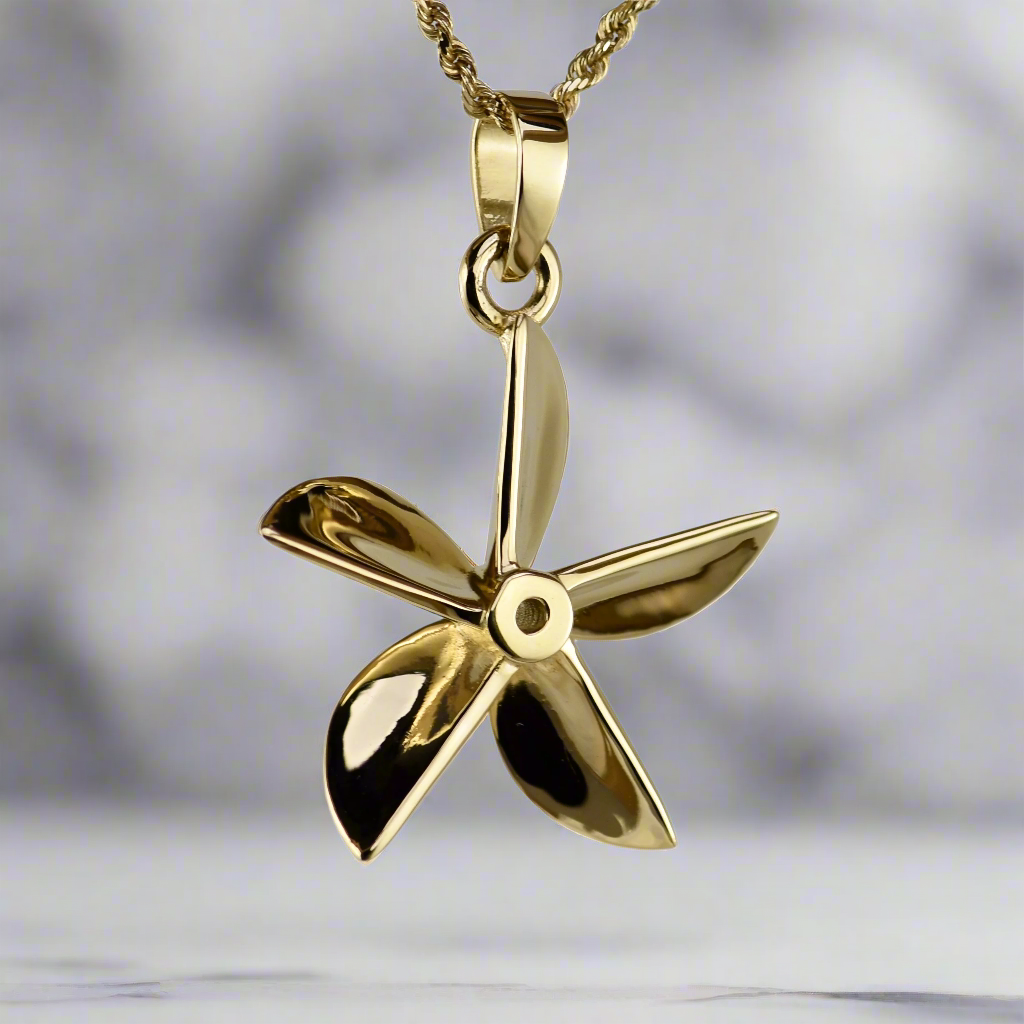 Boat Propeller - Five Blade "straight" XL - Pendant