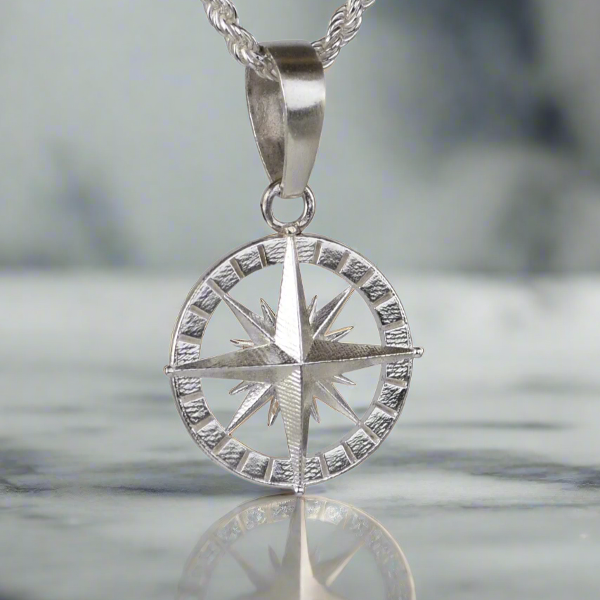 Compass Rose Pendant - Large