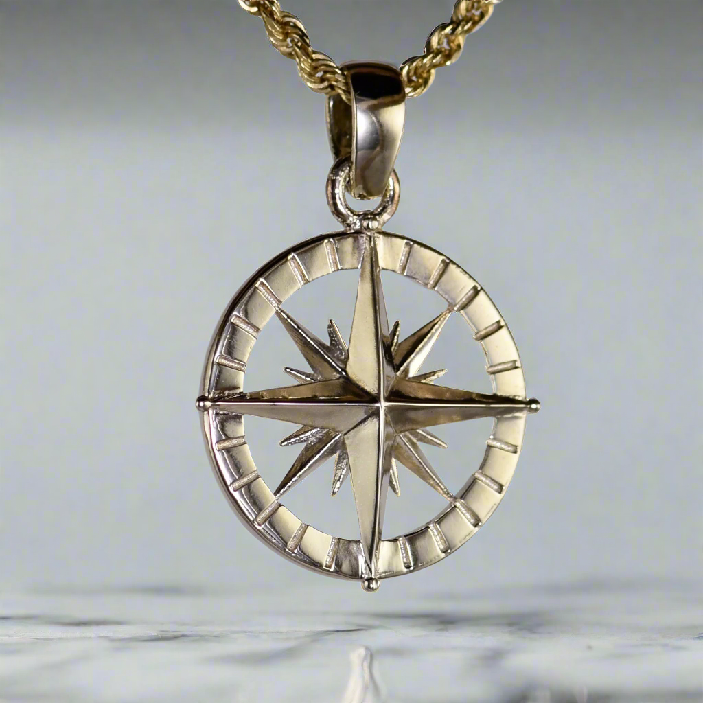 Compass Rose Pendant - Medium