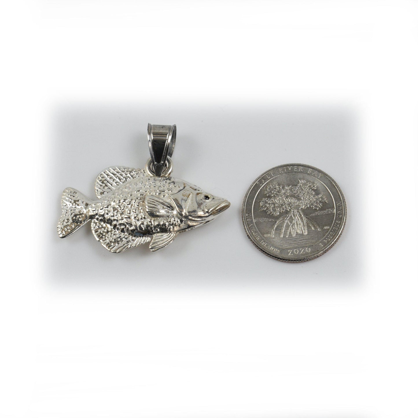 Crappie Fish Pendant - Large