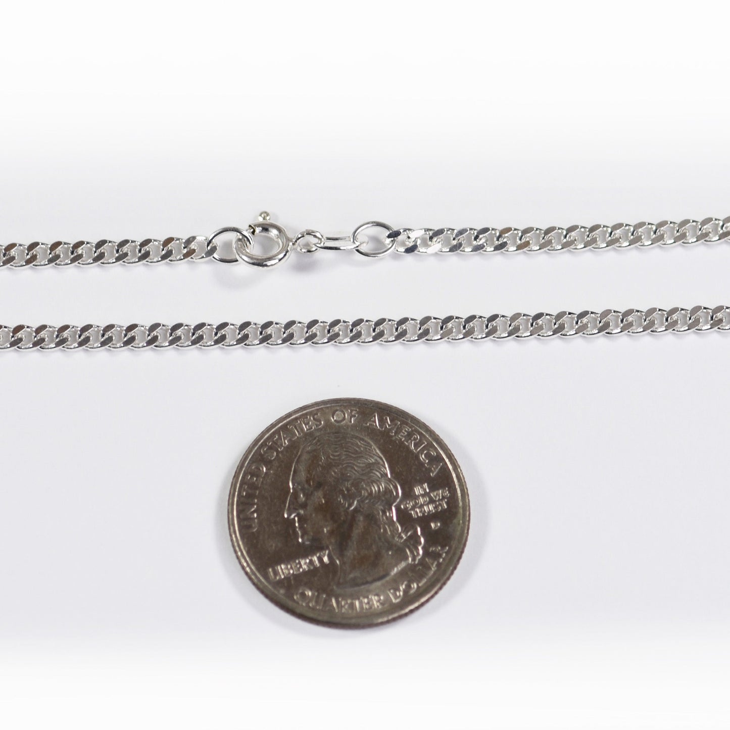 Curb Necklace - 3 mm - Sterling Silver