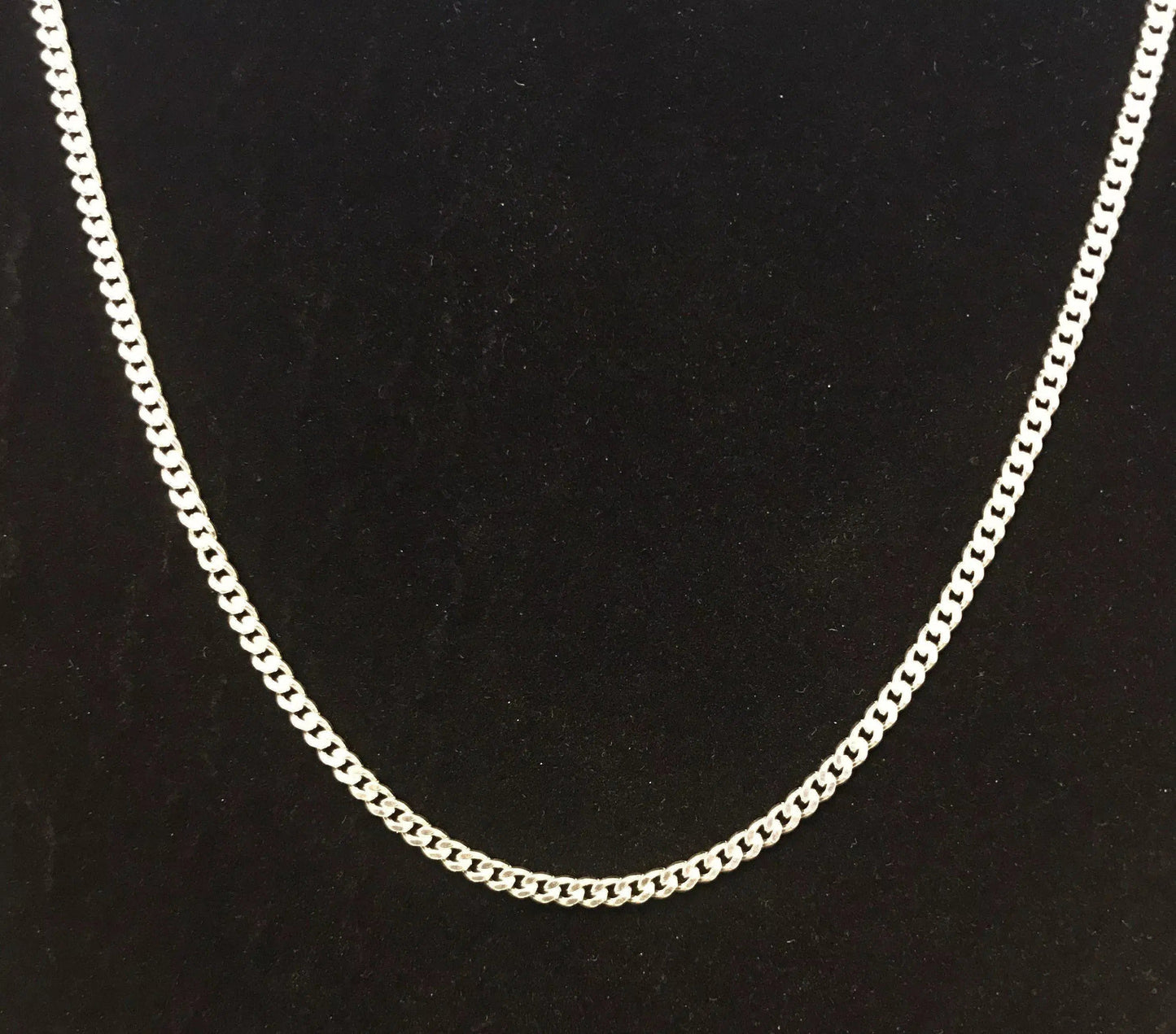 Curb Necklace - 3 mm - Sterling Silver