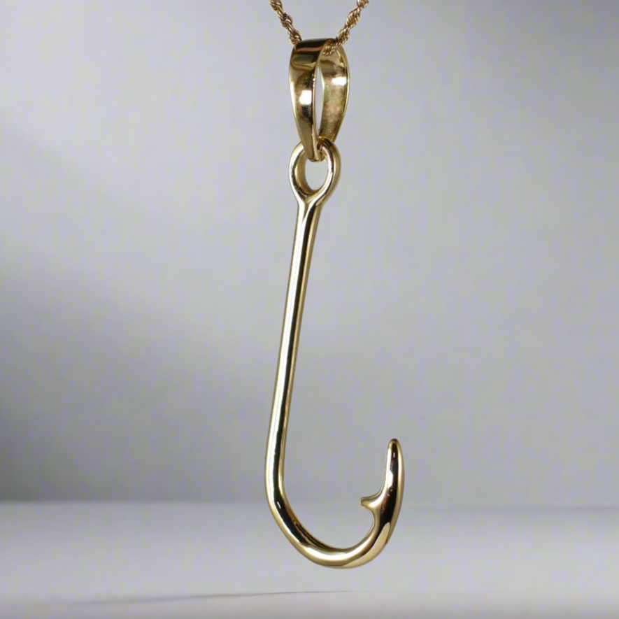 Fishing Hook Pendant - Extra Large