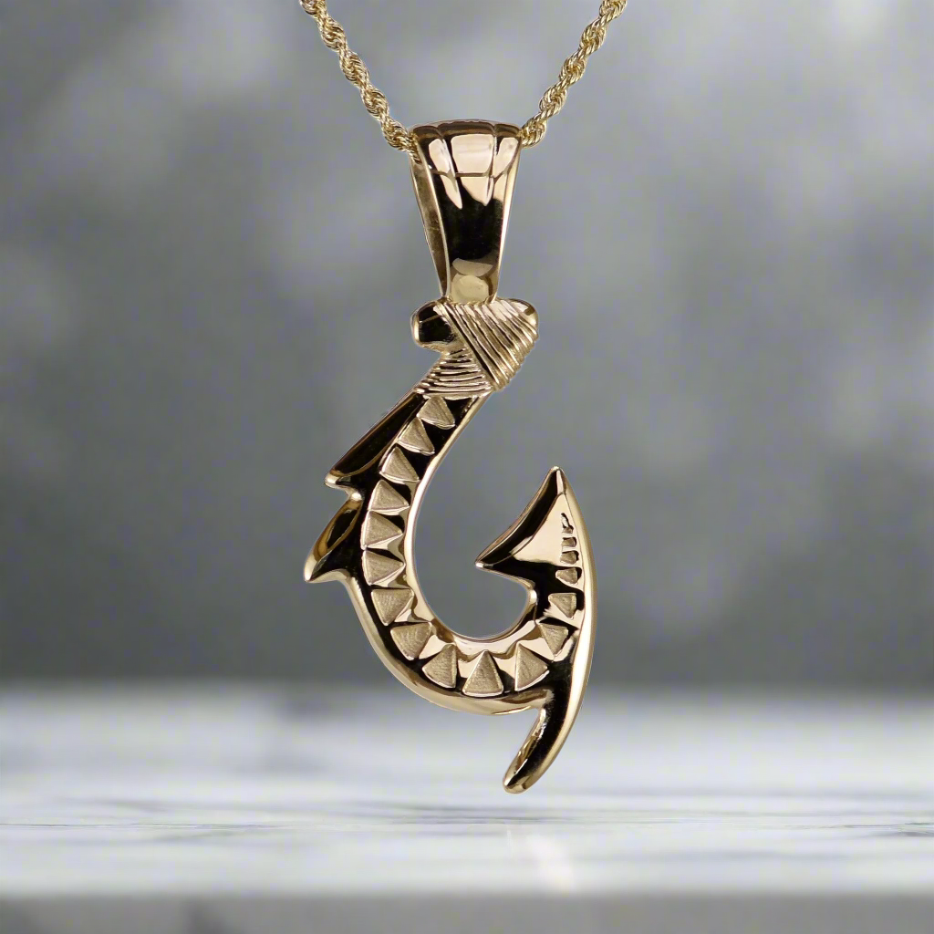 Hawaiian Style Hook Pendant - Small