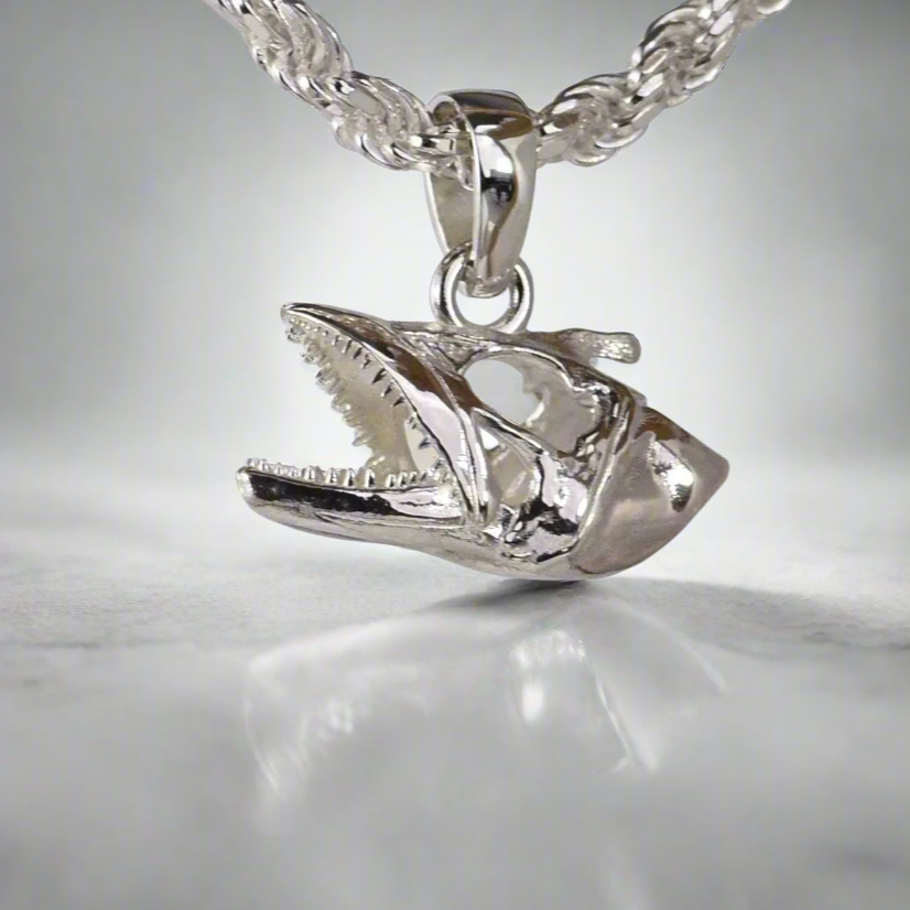 King Mackerel Fish Skull Pendant