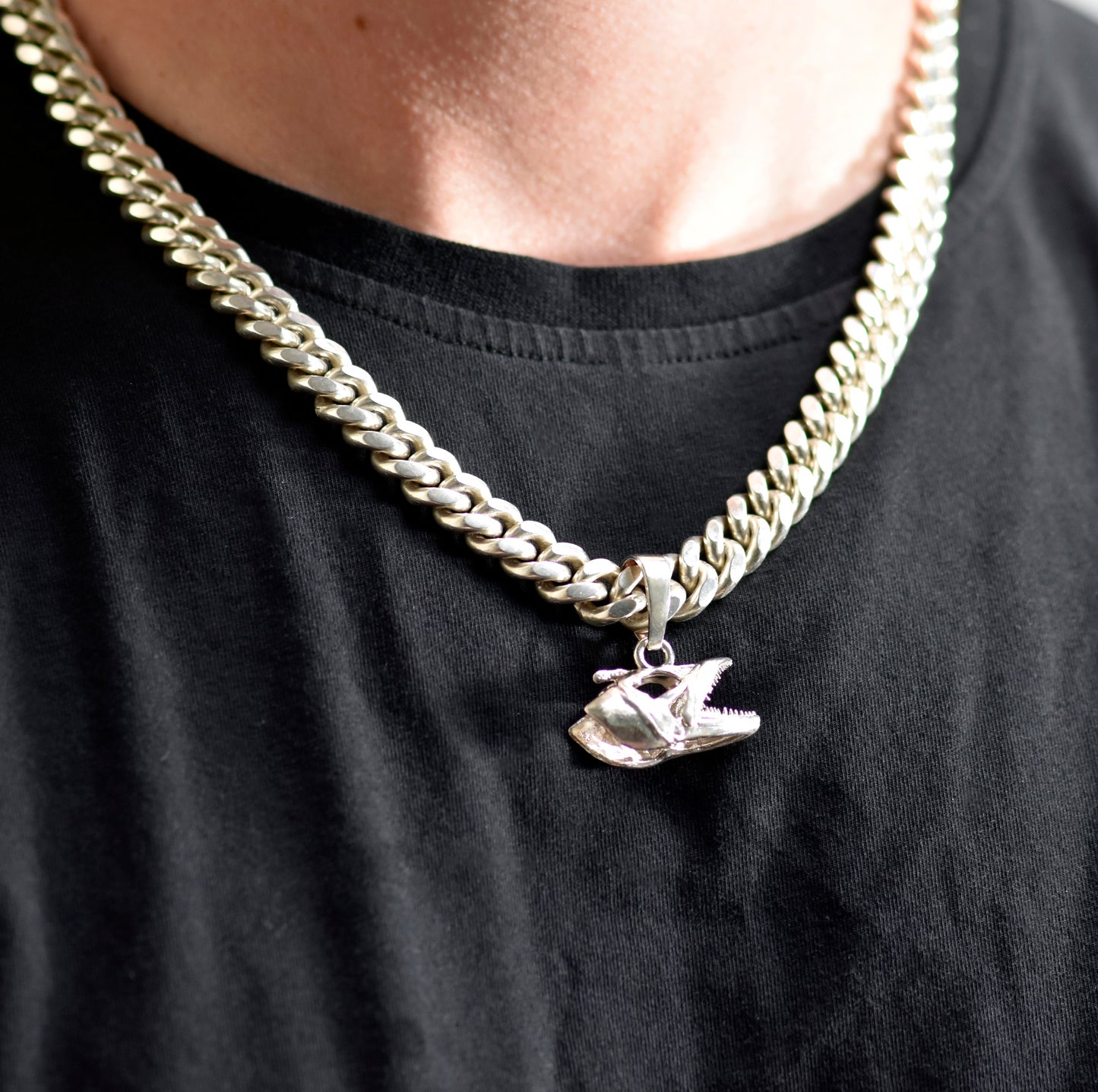 King Mackerel Fish Skull Pendant