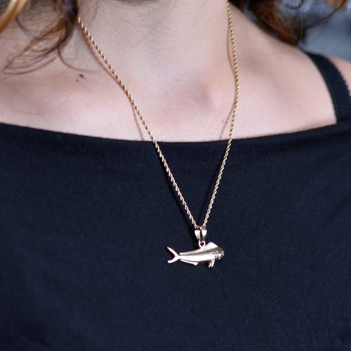 Mahi Mahi Pendant - Cow Dolphin Fish - Small