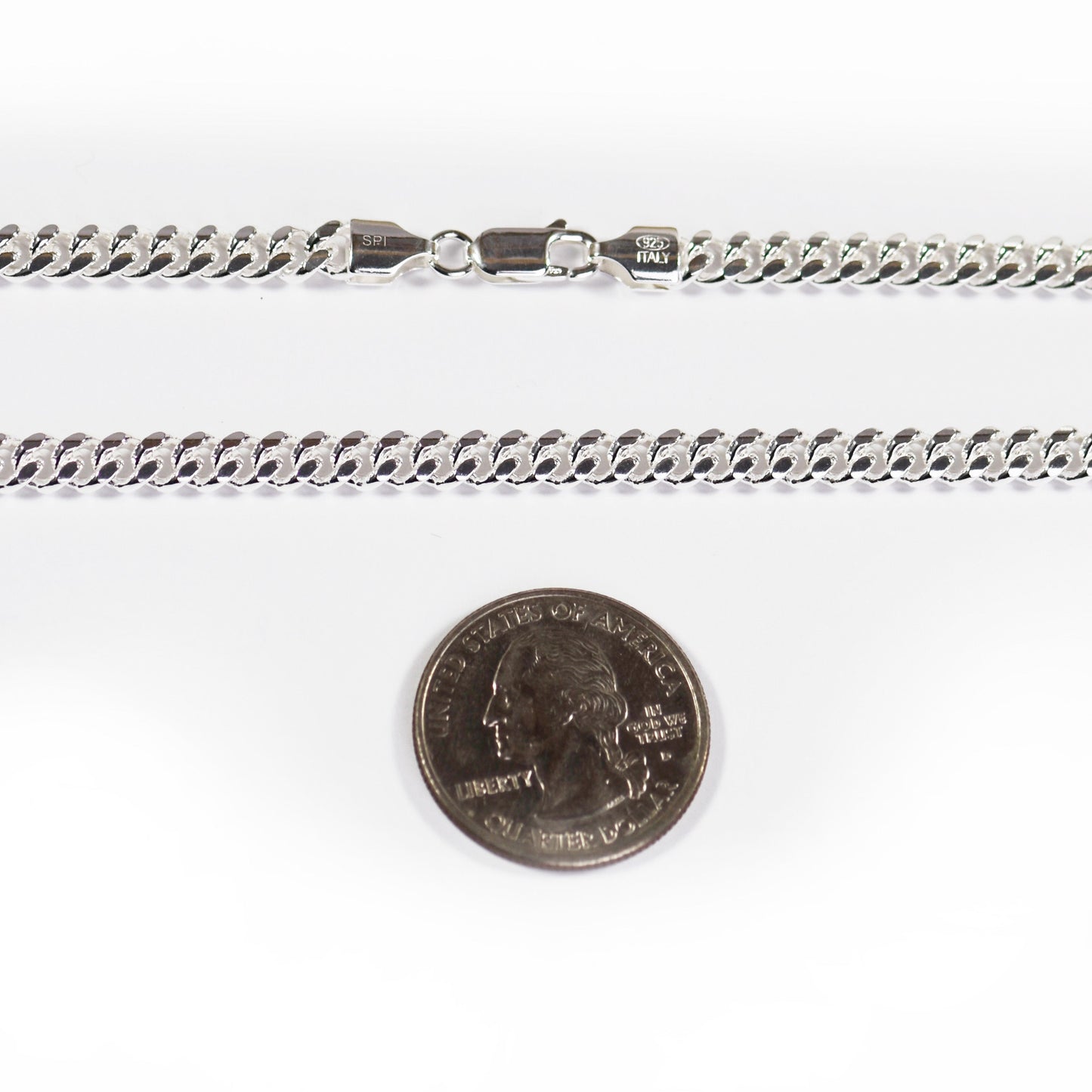 Miami Cuban Link Chain 4.9 mm - Sterling Silver