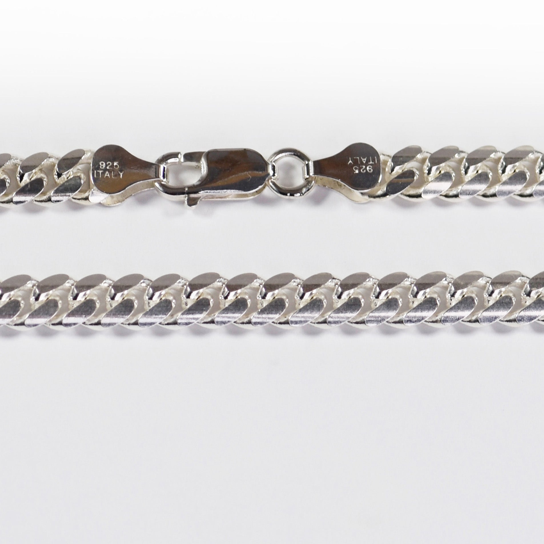 Silver Chain Metal Cuban Link Chain Sterling Silver Miami Cuban