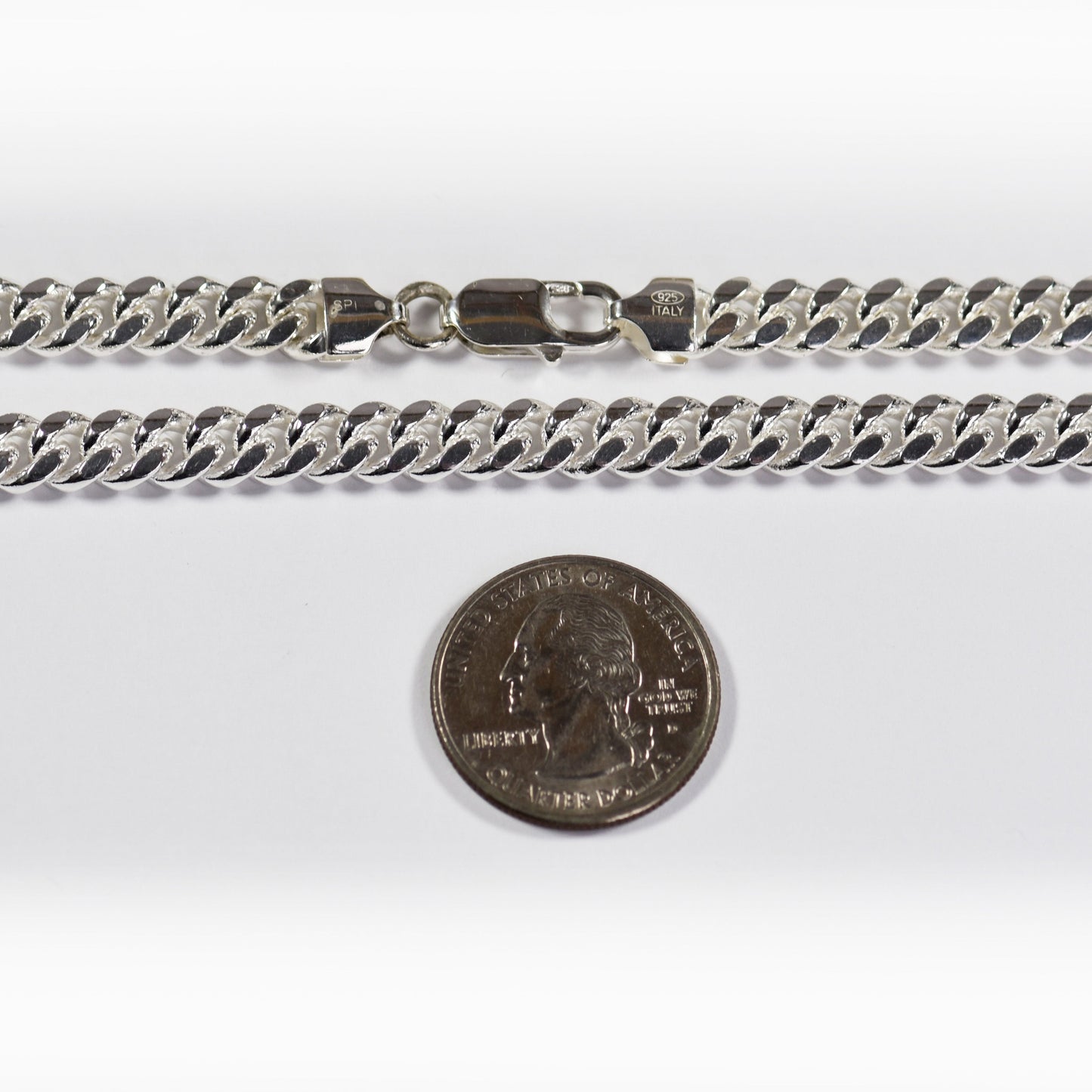 Miami Cuban Link Chain 7 mm - Sterling Silver