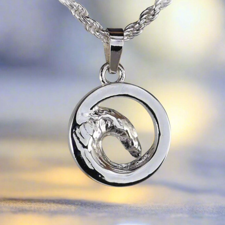 Ocean Wave Pendant - Medium