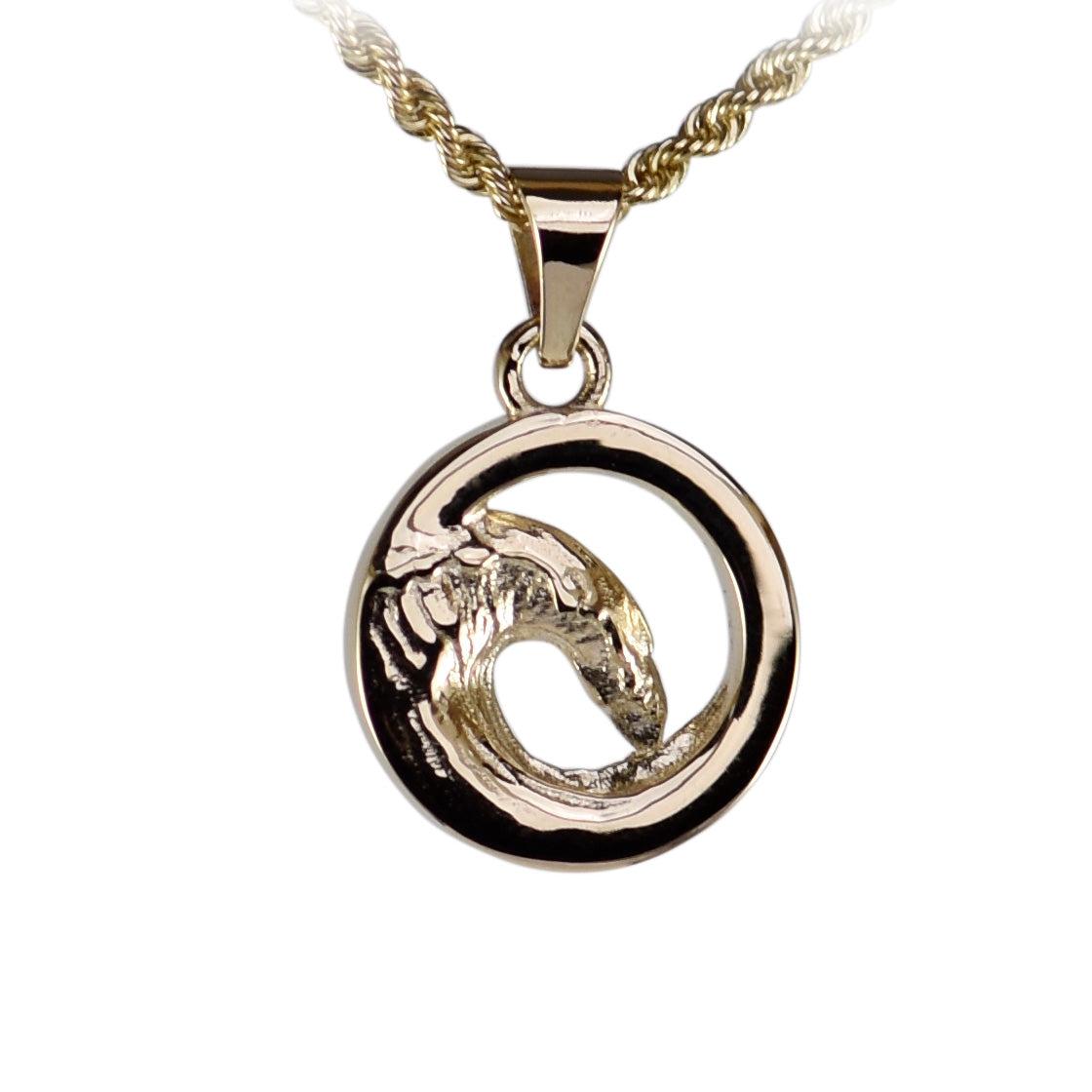 Ocean Wave Pendant - Small