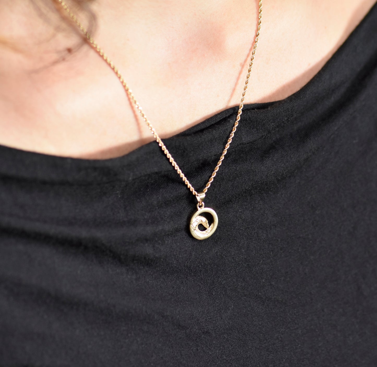 Ocean Wave Pendant - Small