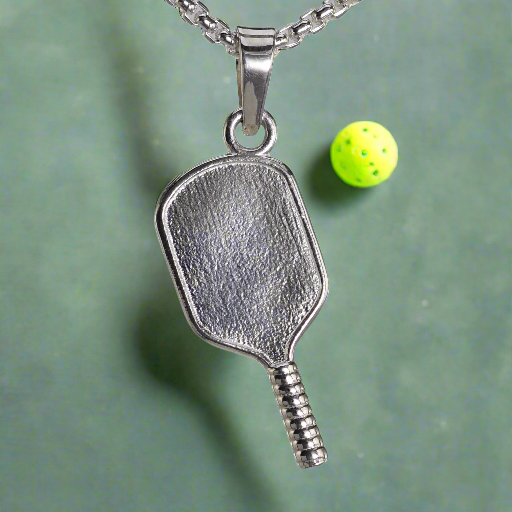 Pickleball Paddle Pendant - Hybrid shape