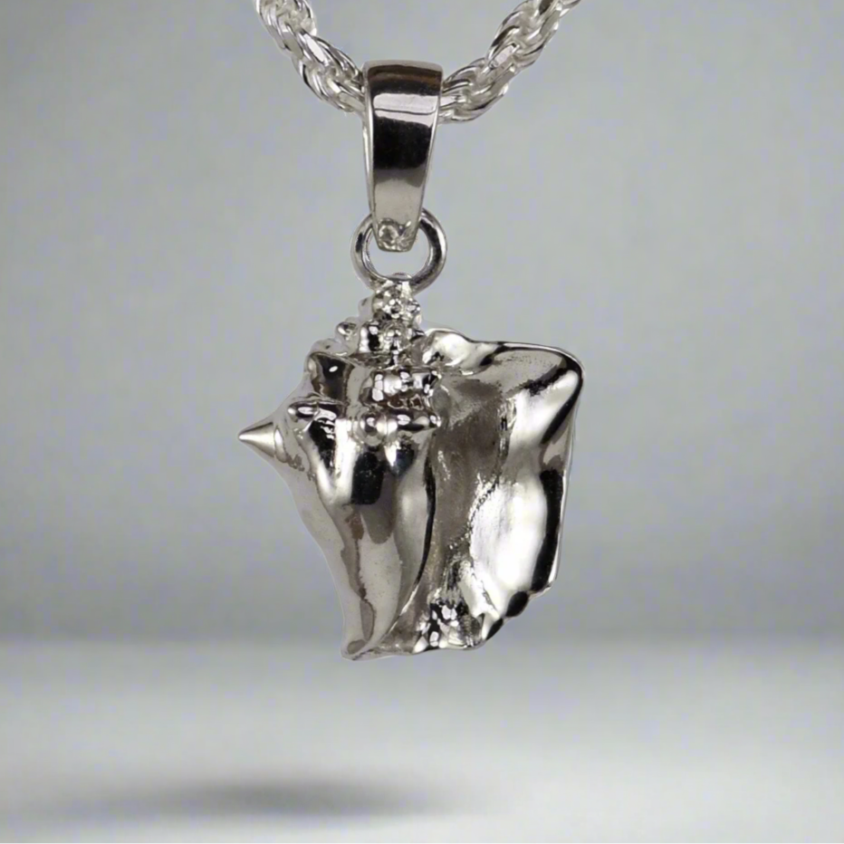 Queen Conch Shell Pendant - Small