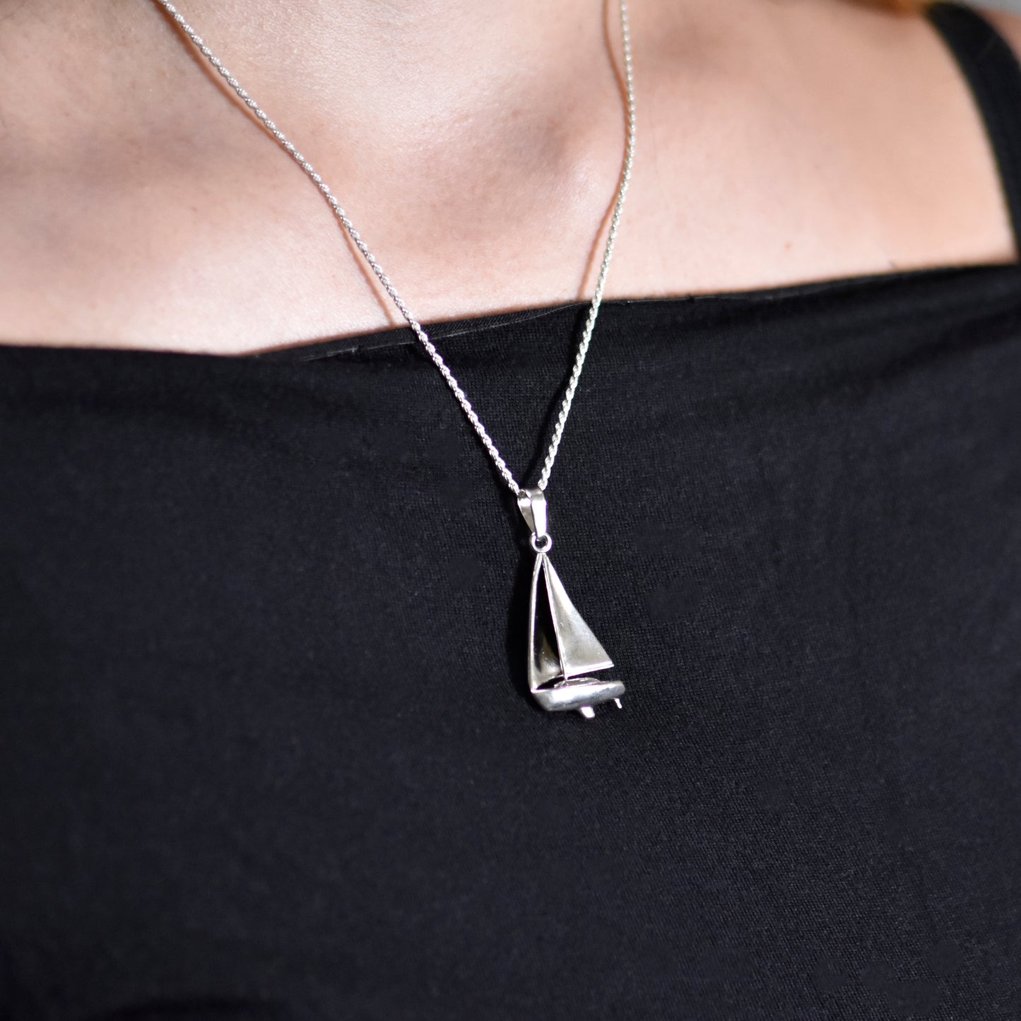 Sailboat Pendant - Medium