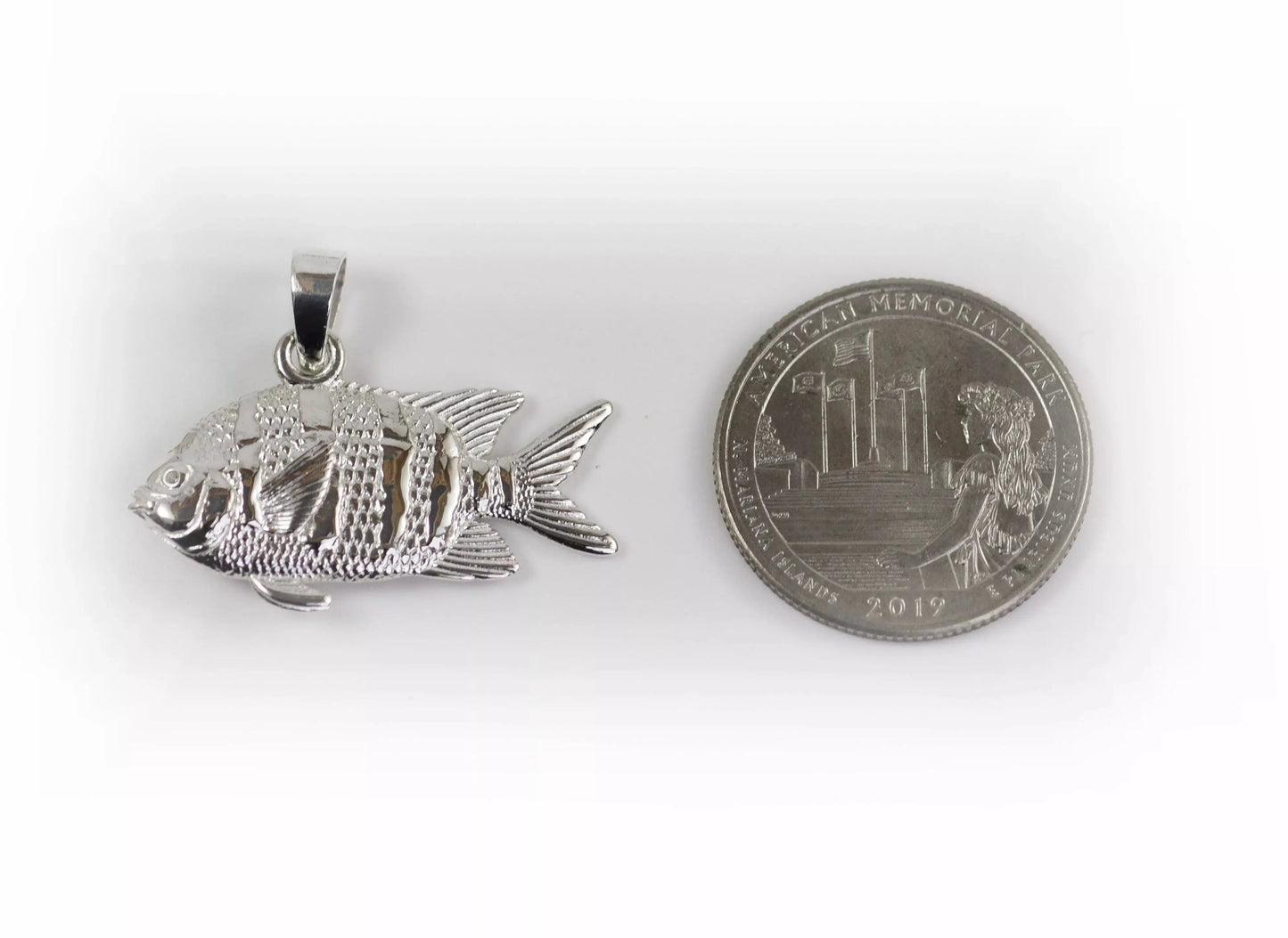 Sergeant Major Fish Pendant - Large