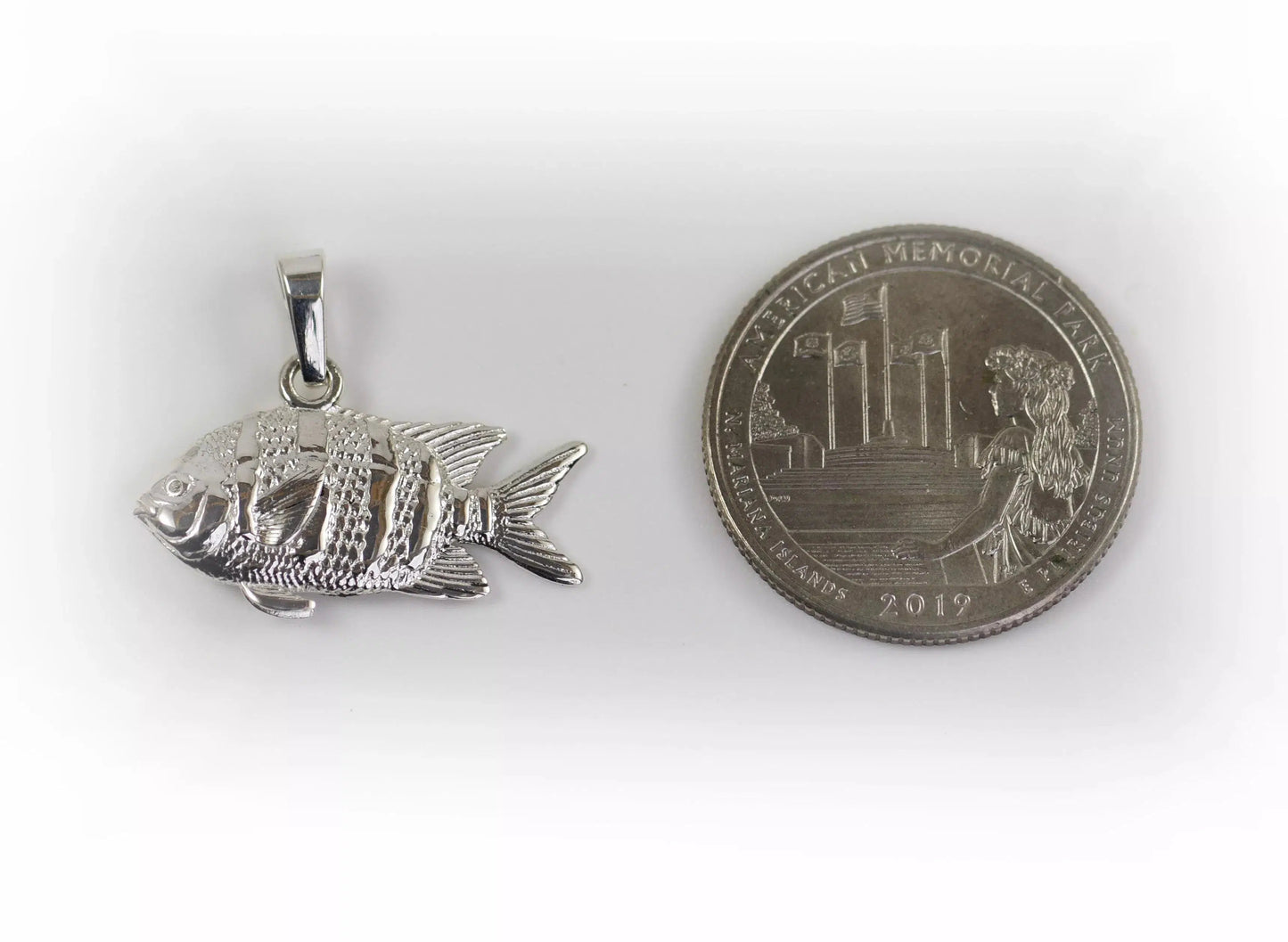 Sergeant Major Fish Pendant - Small