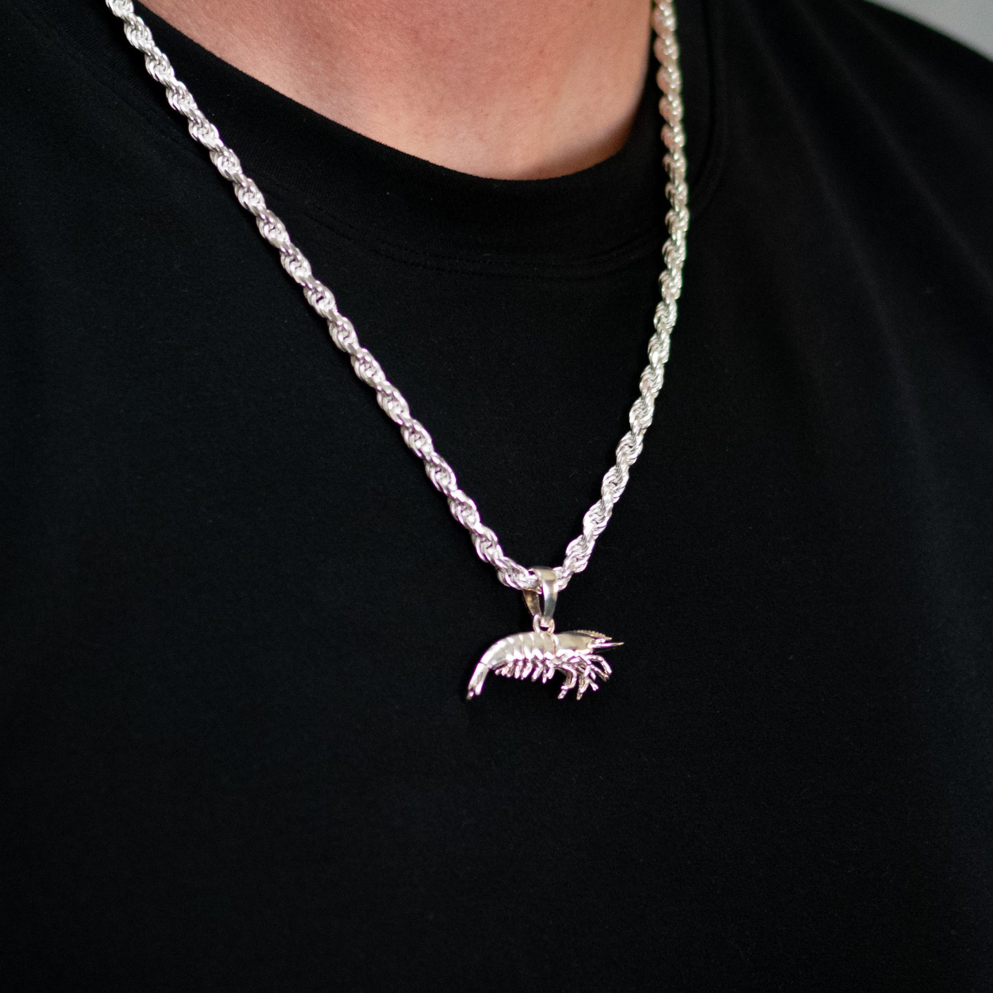 Shrimp Pendant - Large