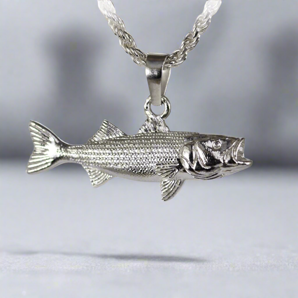 Striped Bass Pendant - Medium