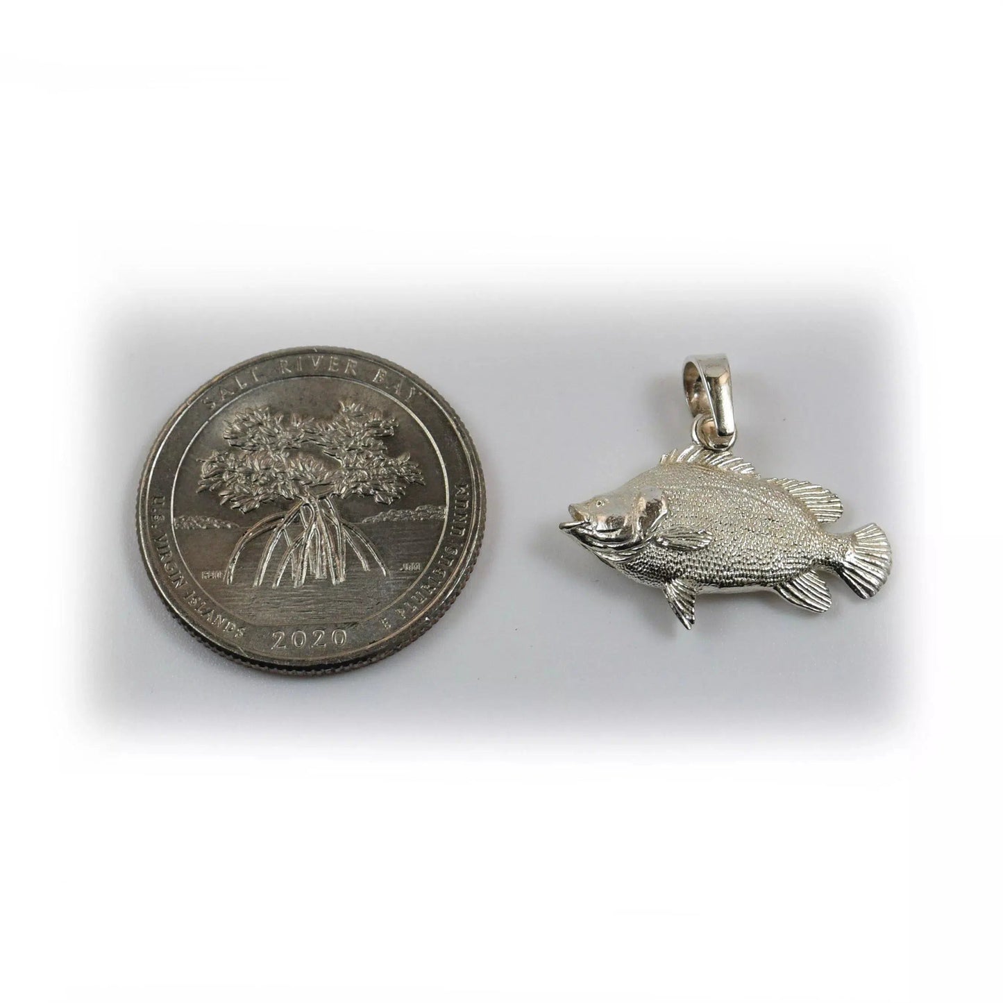 Tripletail Fish Pendant - Small