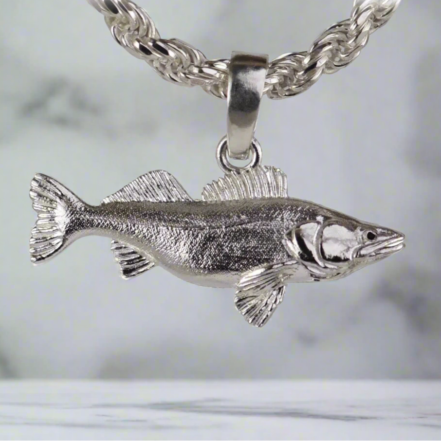 Walleye Fish Pendant - Large