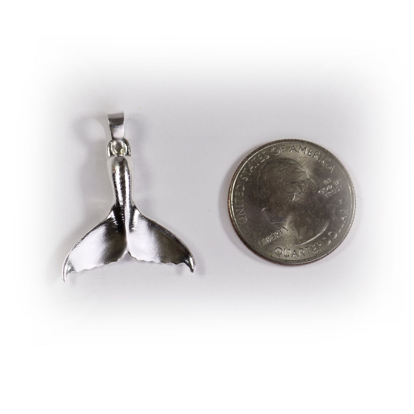 Whale Tail Pendant - Medium