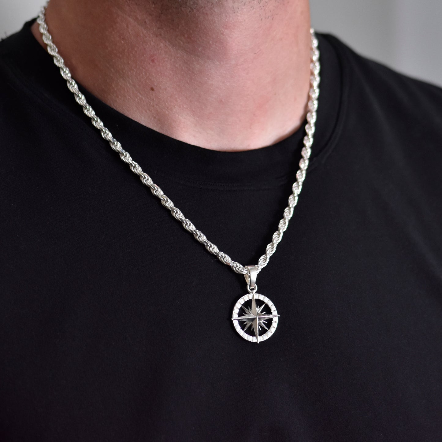 Compass Rose Pendant - Large