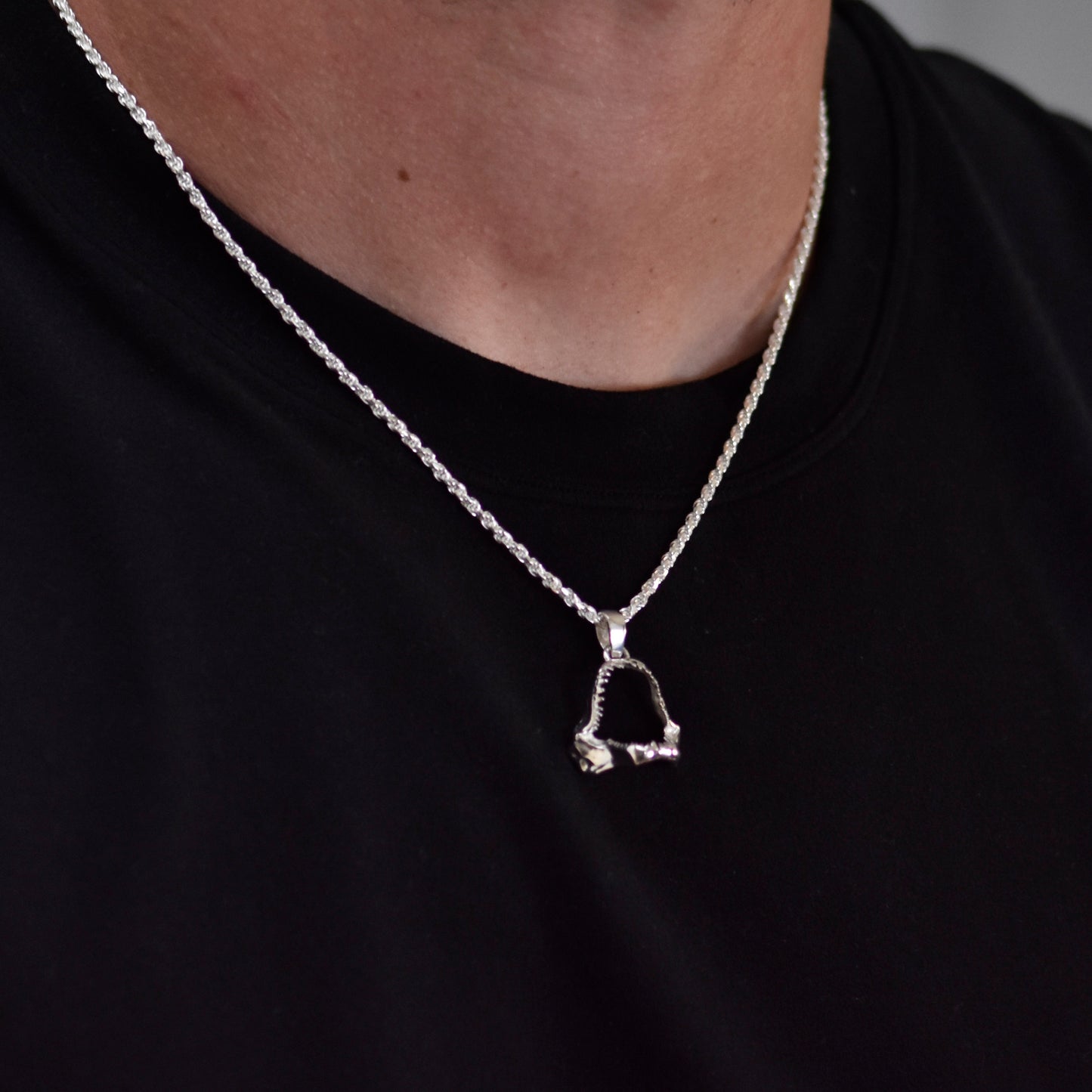 Great White Shark Jaw Pendant - Small