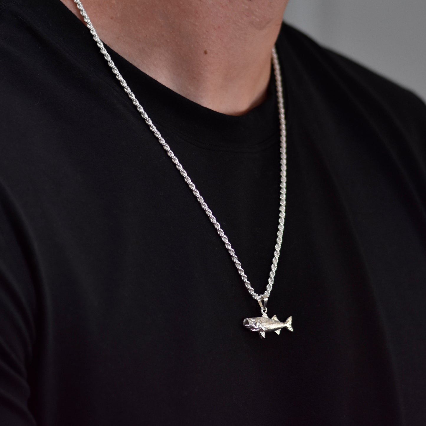 Striped Bass Pendant - Medium