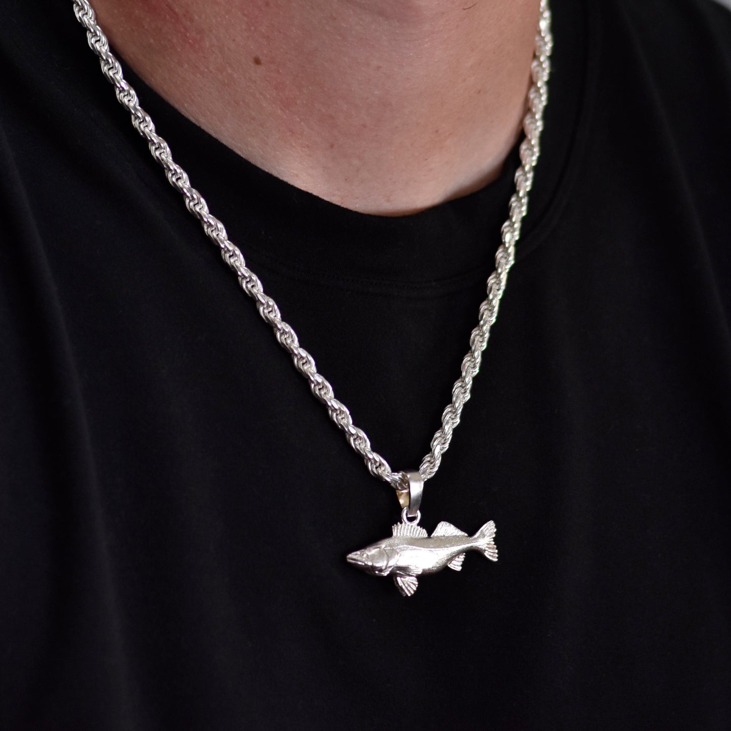 Walleye Fish Pendant - Large