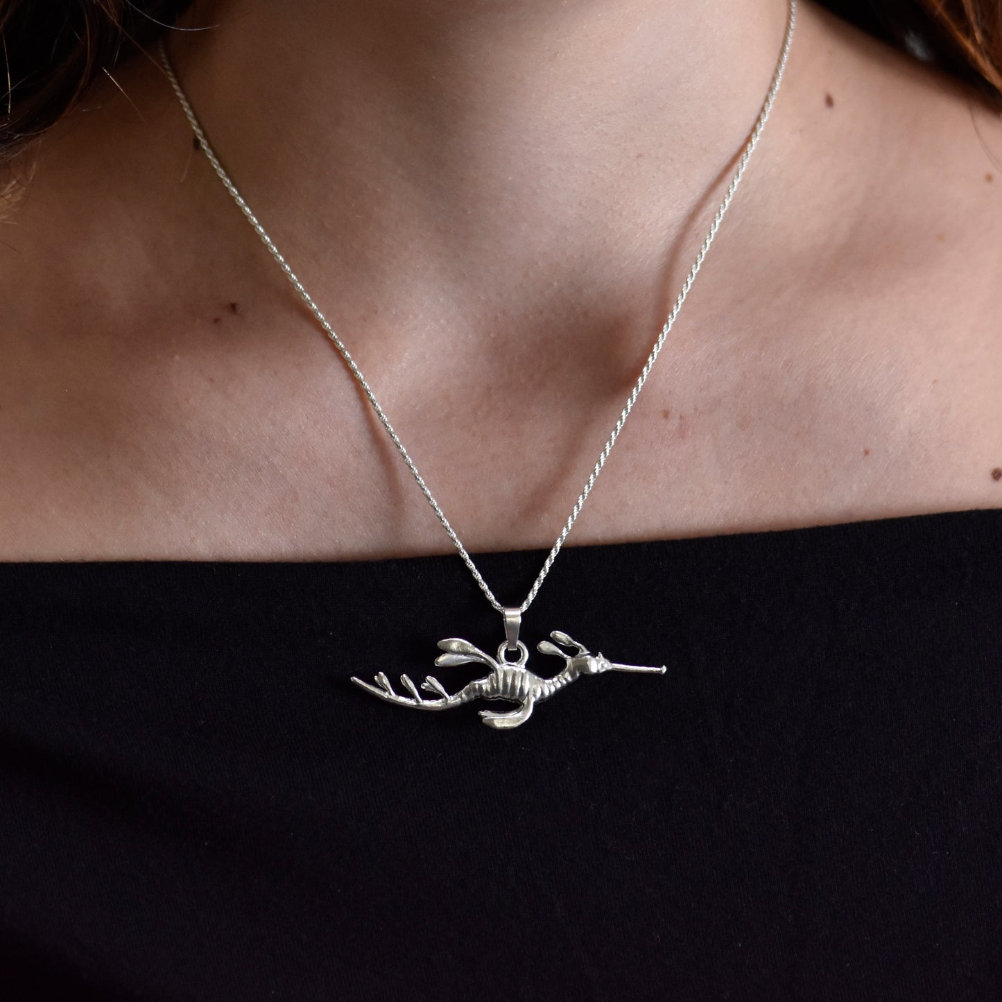 Weedy Sea Dragon Pendant - Medium