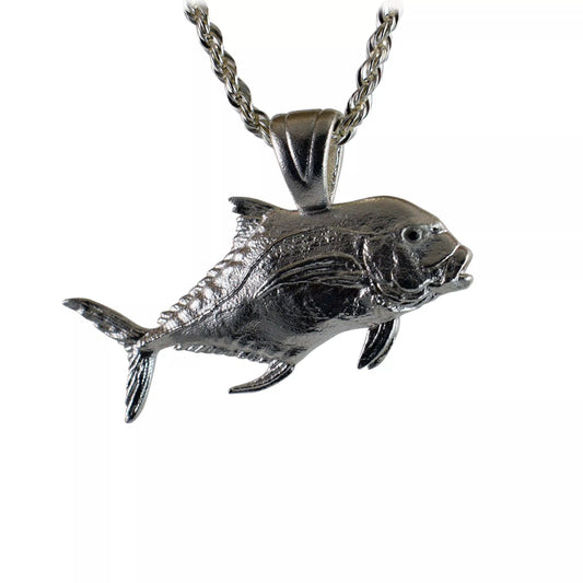 African Pompano Fish Pendant - Large