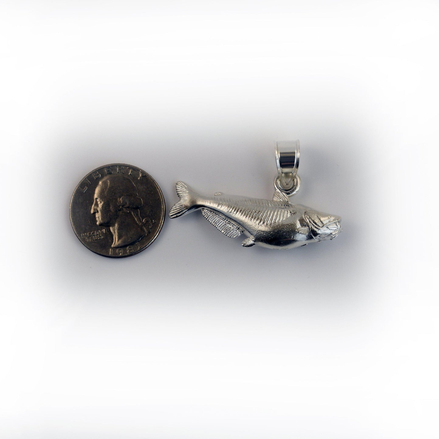 Blue Catfish Pendant - Large