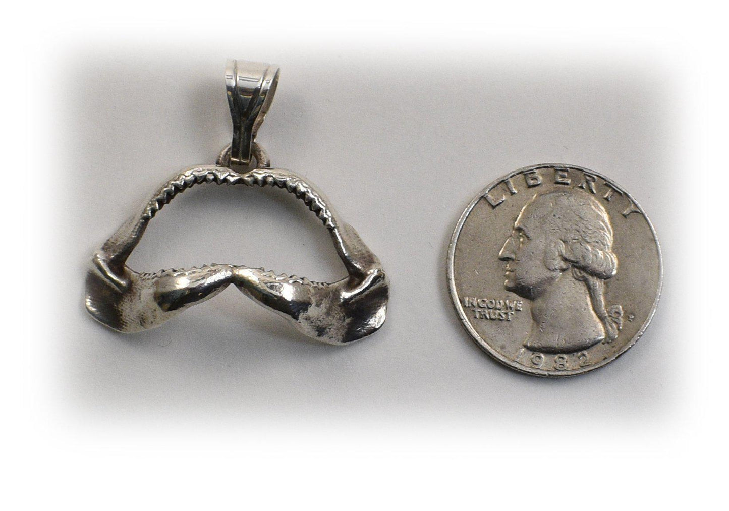 Bull Shark Jaw Pendant - Medium
