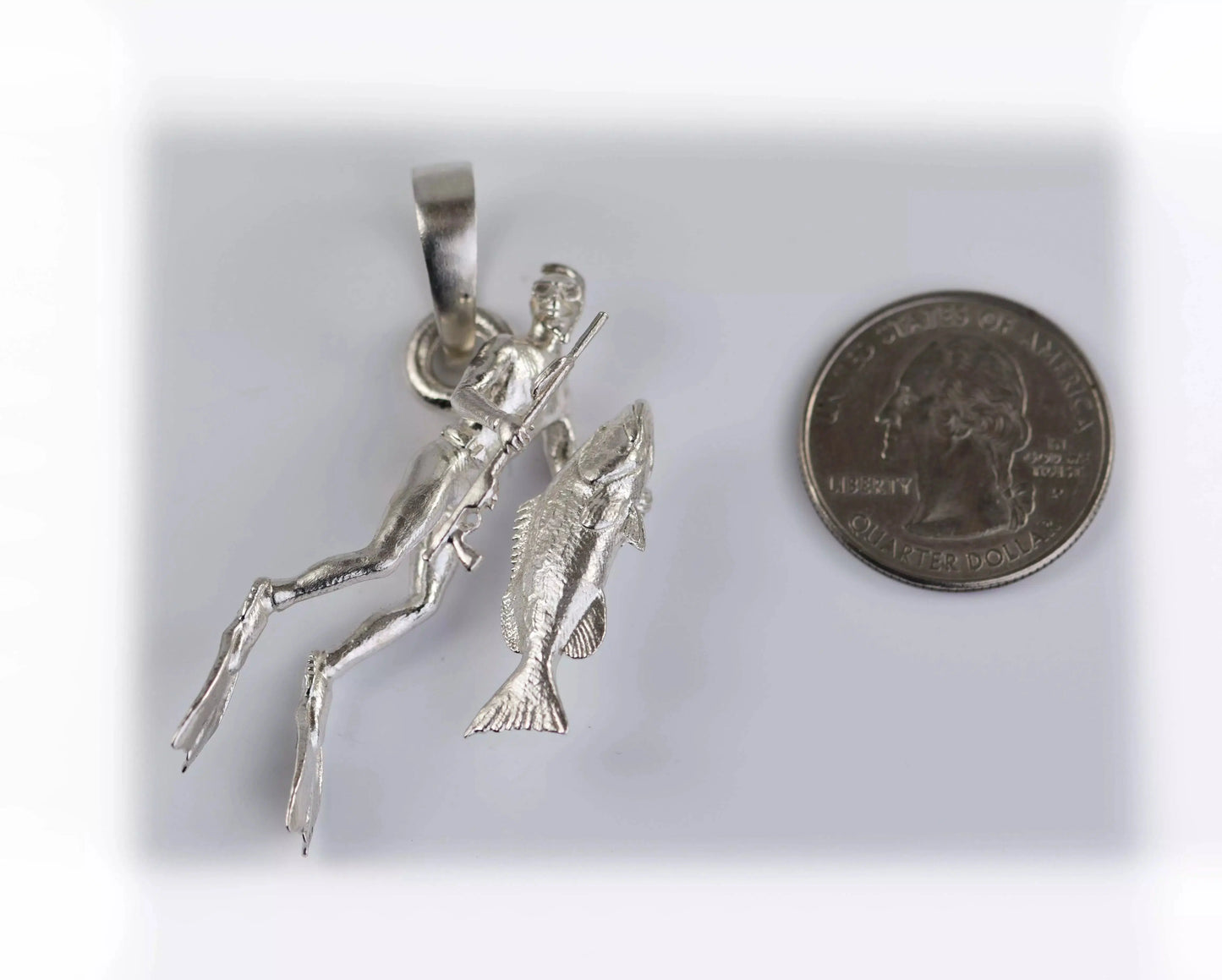 Freediver Pendant - Spearfishing - Black Grouper - Large