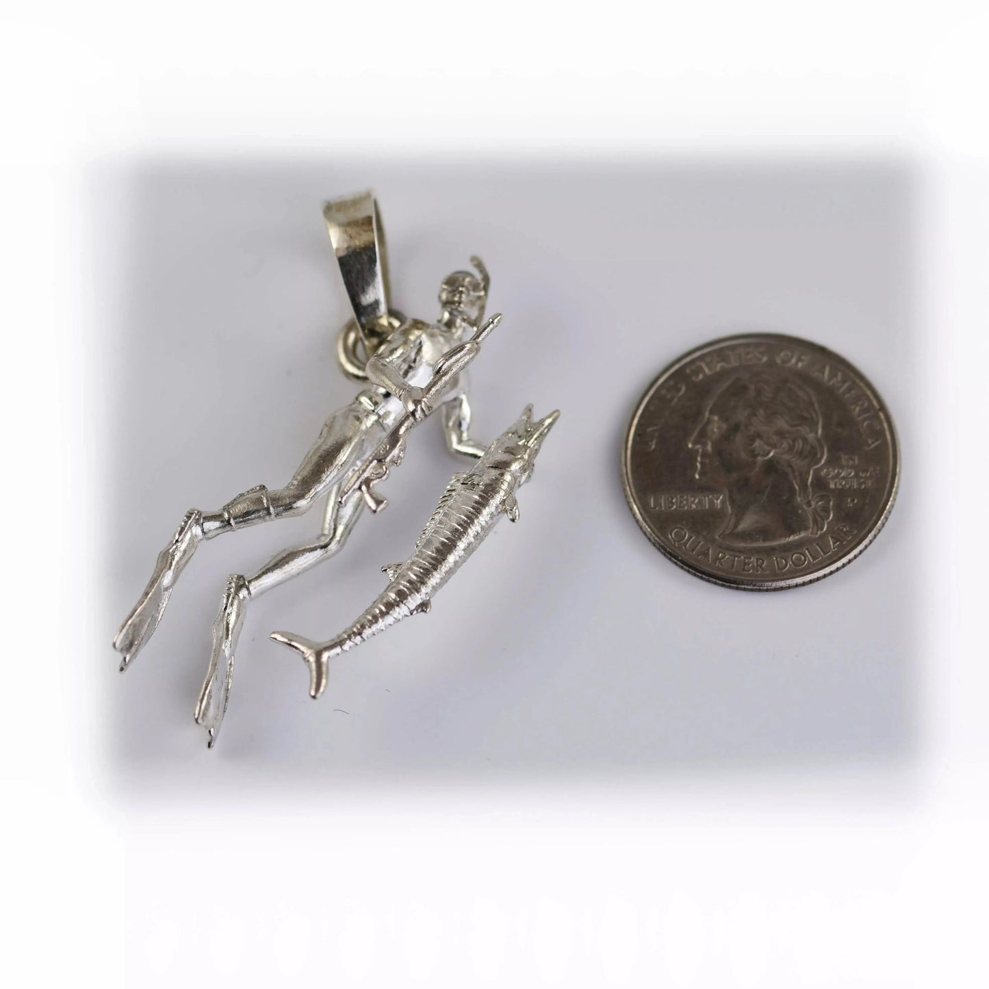 Freediver Pendant - Spearfishing - Wahoo - Large