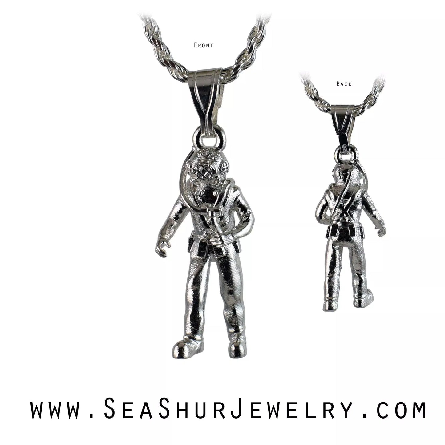 Hard Hat Standard Diver Pendant - Large