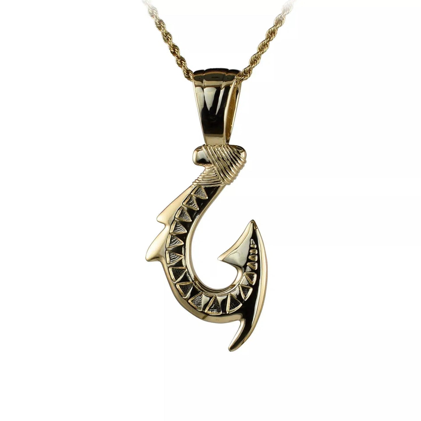 Hawaiian Style Hook Pendant - Large