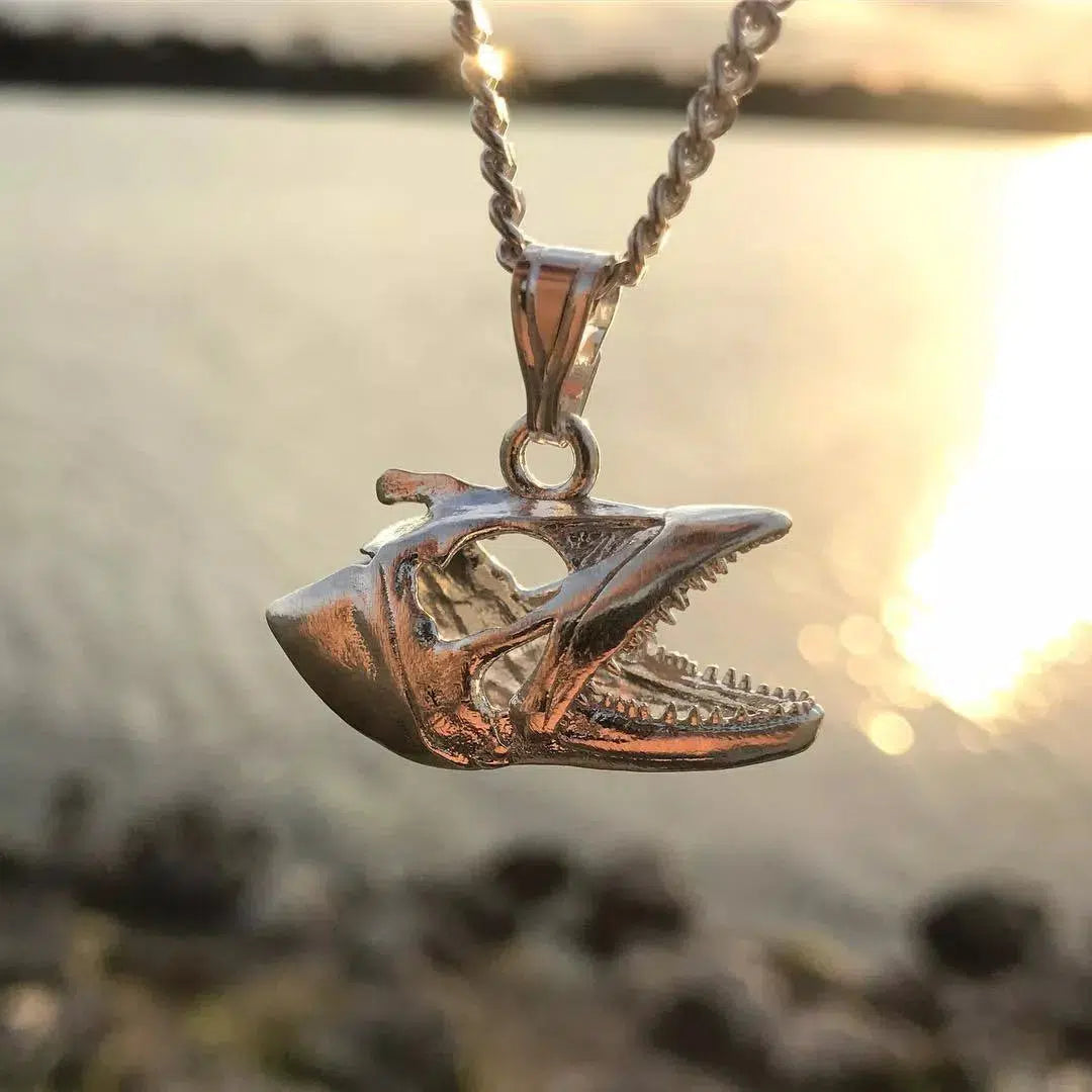 King Mackerel Fish Skull Pendant