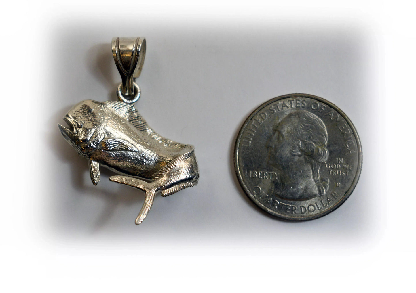 Mahi Mahi Jumping Pendant - El Dorado - Dolphin Fish - Medium