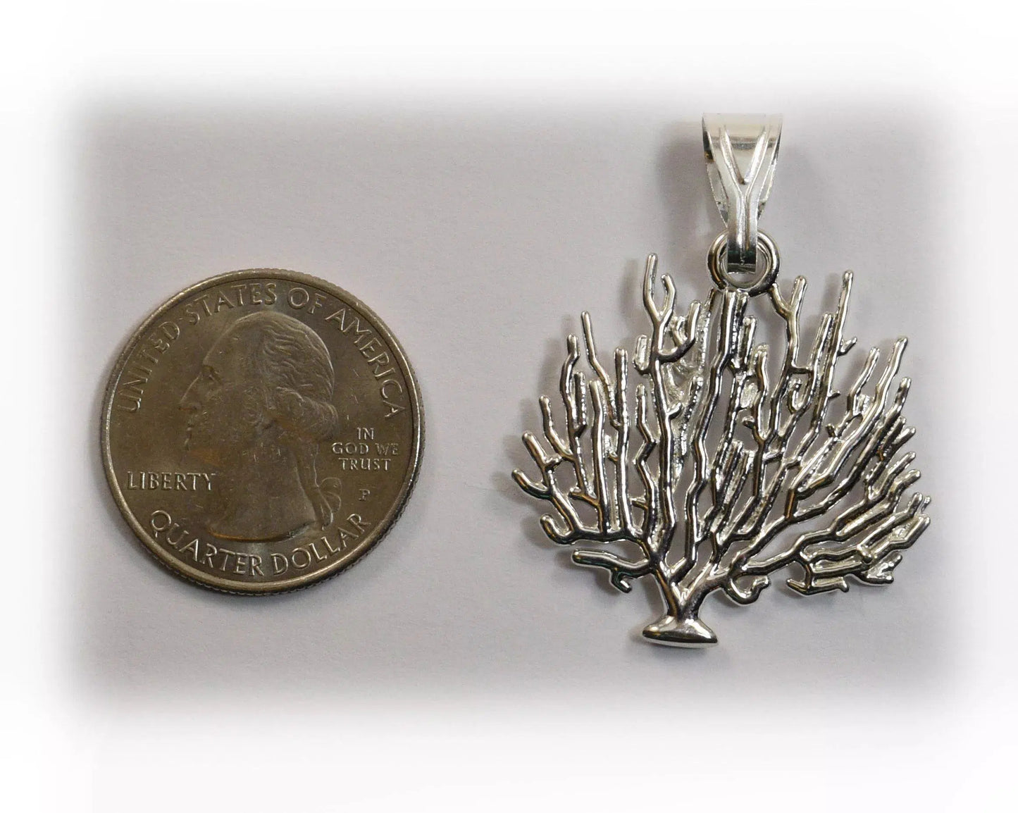 Sinuous Fan Coral Pendant - Large